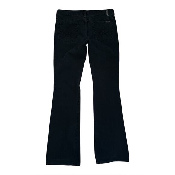 7 For All Mankind “A” Pocket Subtle Flare Bootcut Jeans | Faded Black Grey | 28 - Picture 3 of 9